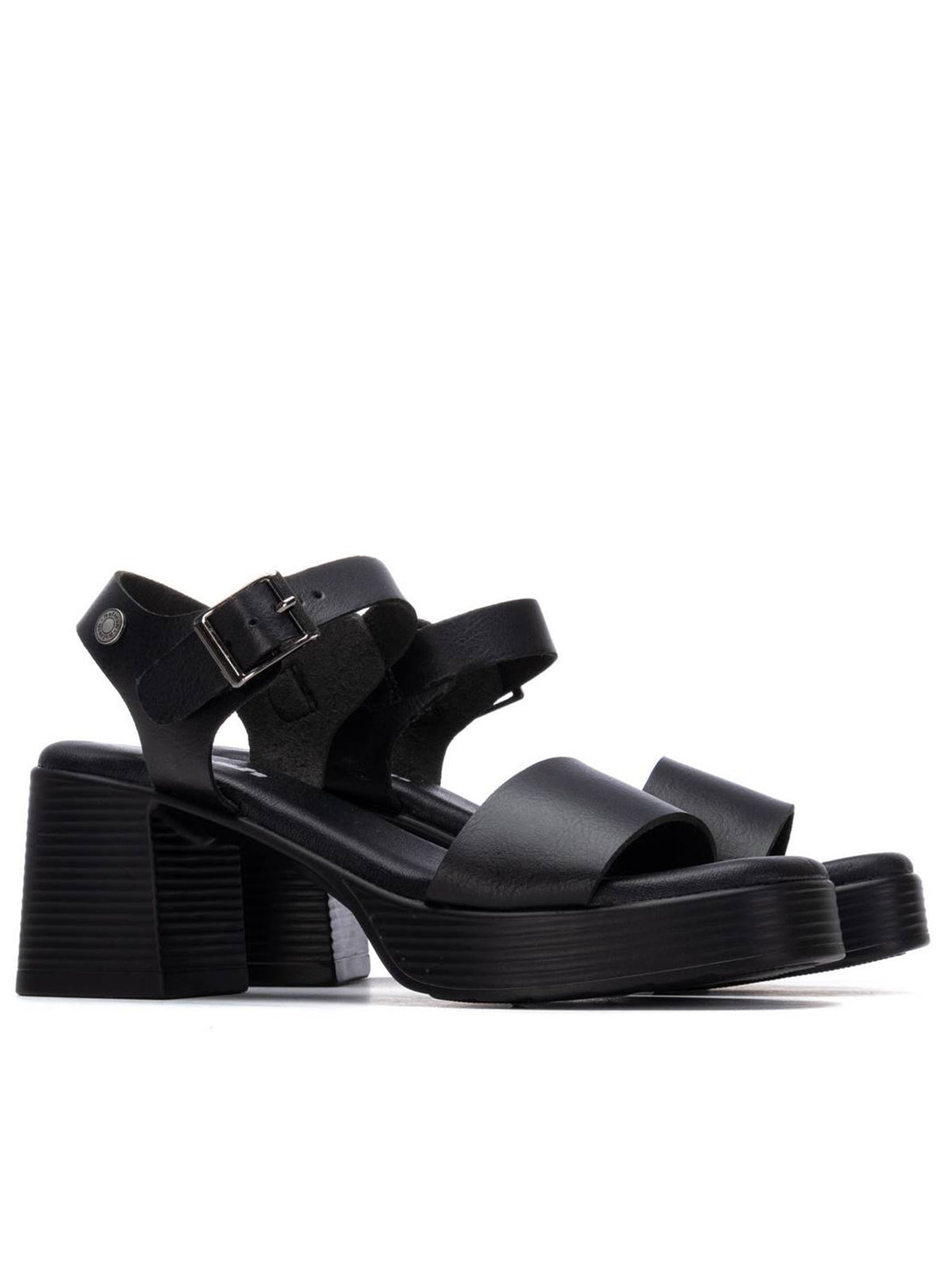 Refresh sandalo alto da donna nero