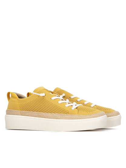 Sneakers donna Refresh modello Amari color giallo per la primavera-estate
