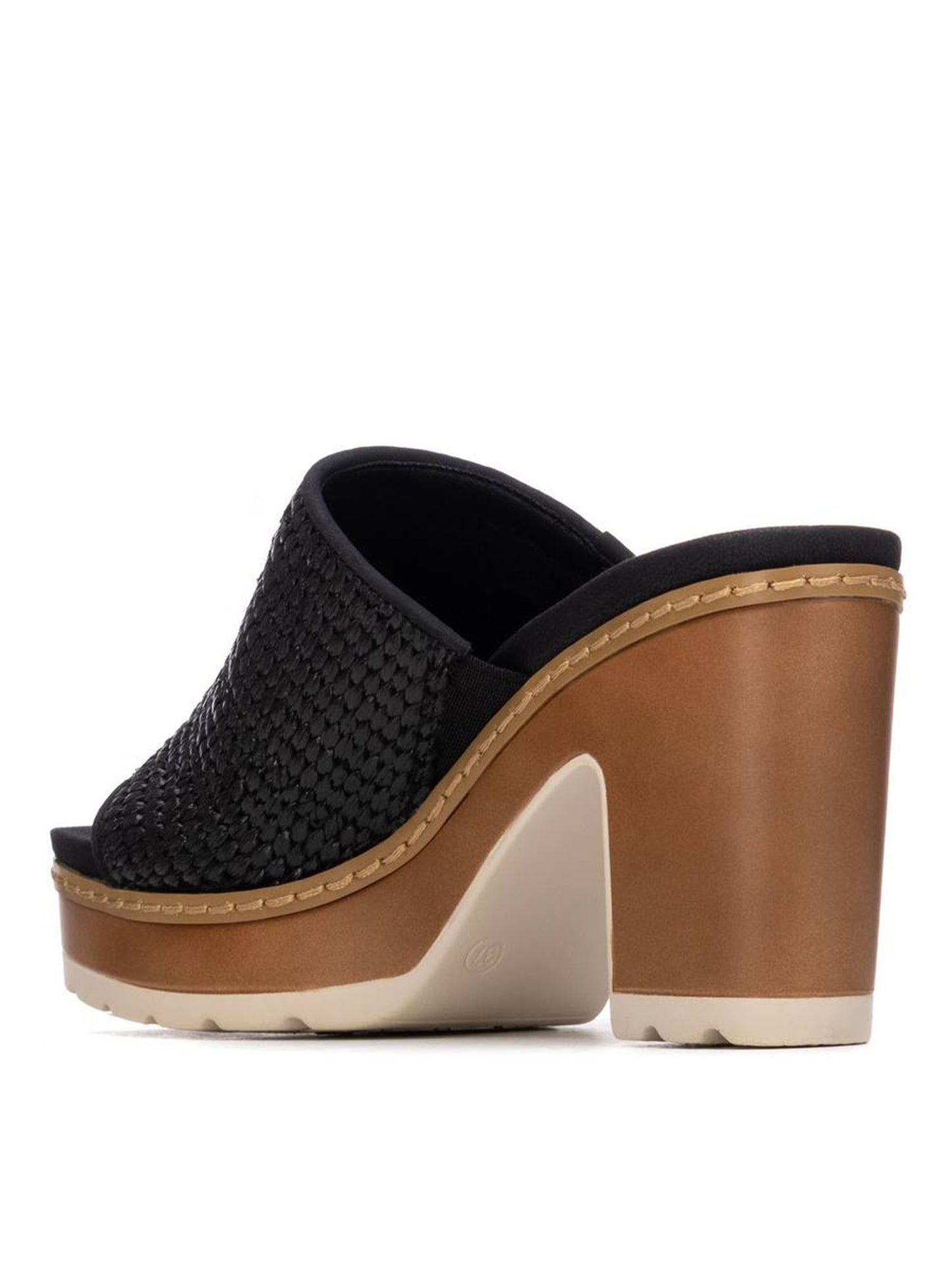 Sandali Refresh con tacco a blocco neri da donna