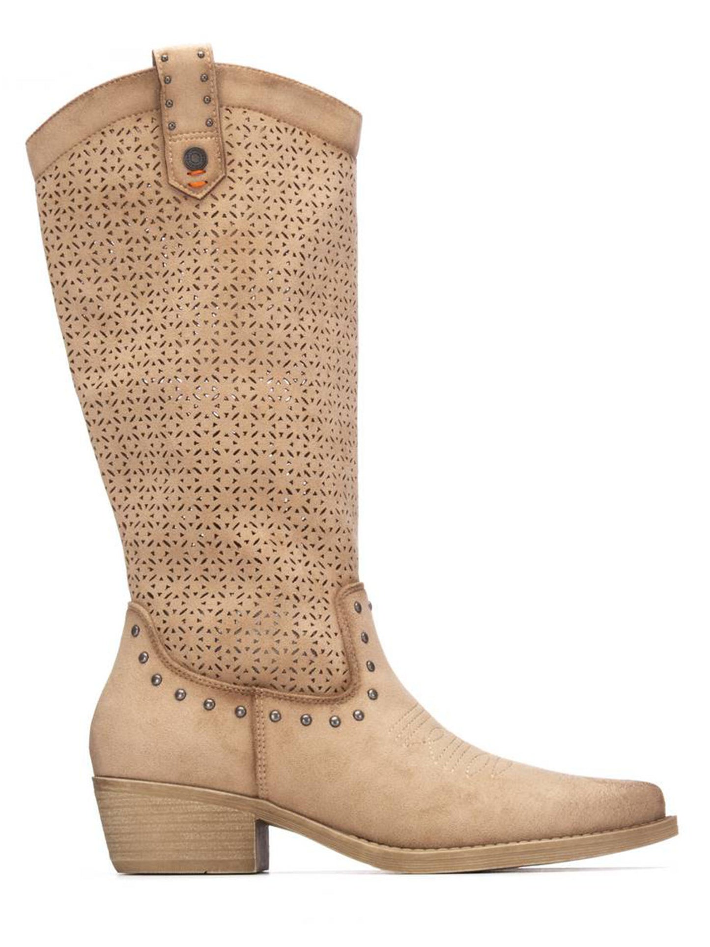 Refresh 175292, stivaletti beige da donna per la primavera estate