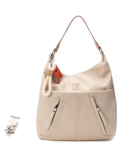 Borsa a spalla Refresh beige da donna pratica e versatile