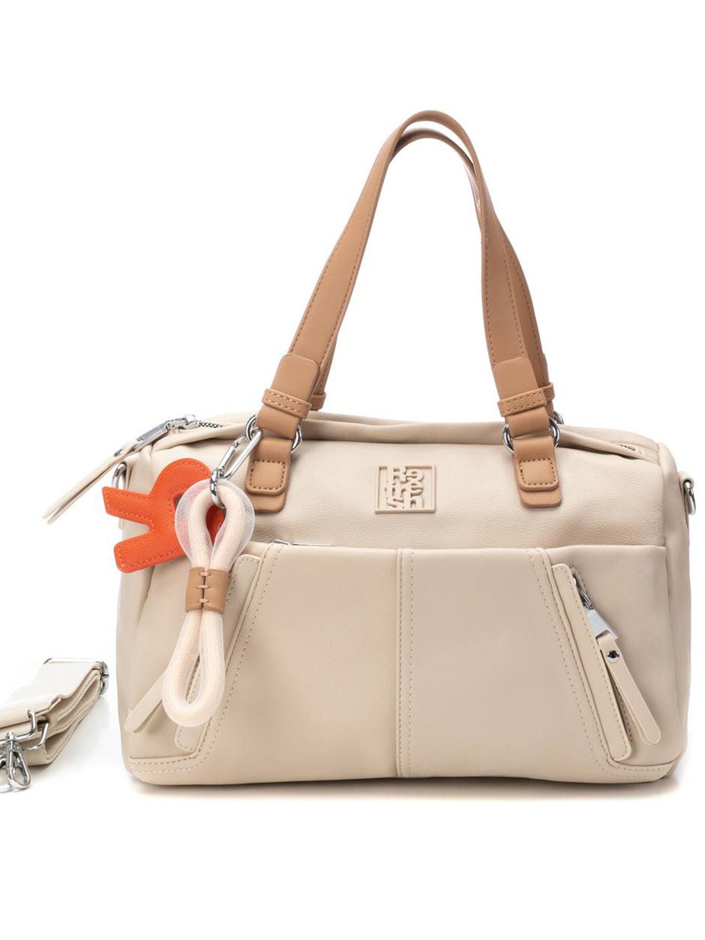 Borsa a spalla Refresh beige da donna, compatta e versatile