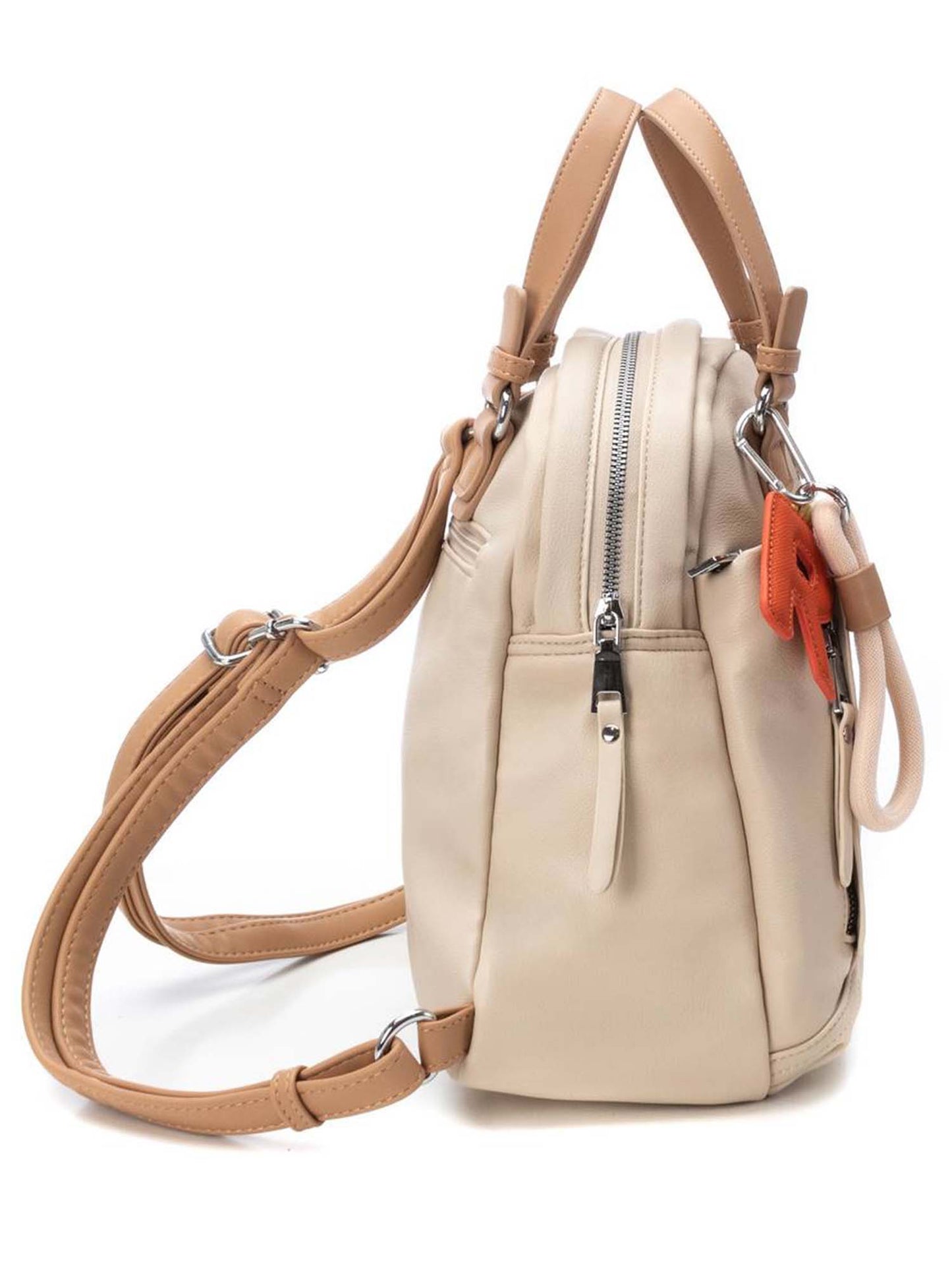 Zaino Refresh beige da donna dal design moderno e versatile