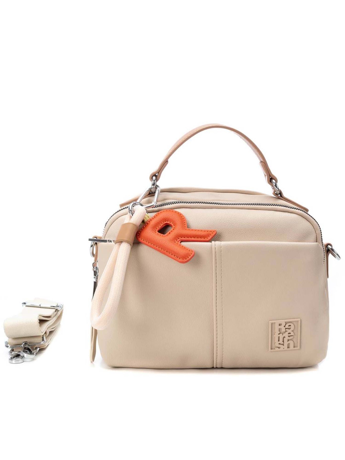 Borsa a tracolla Refresh beige donna elegante e versatile