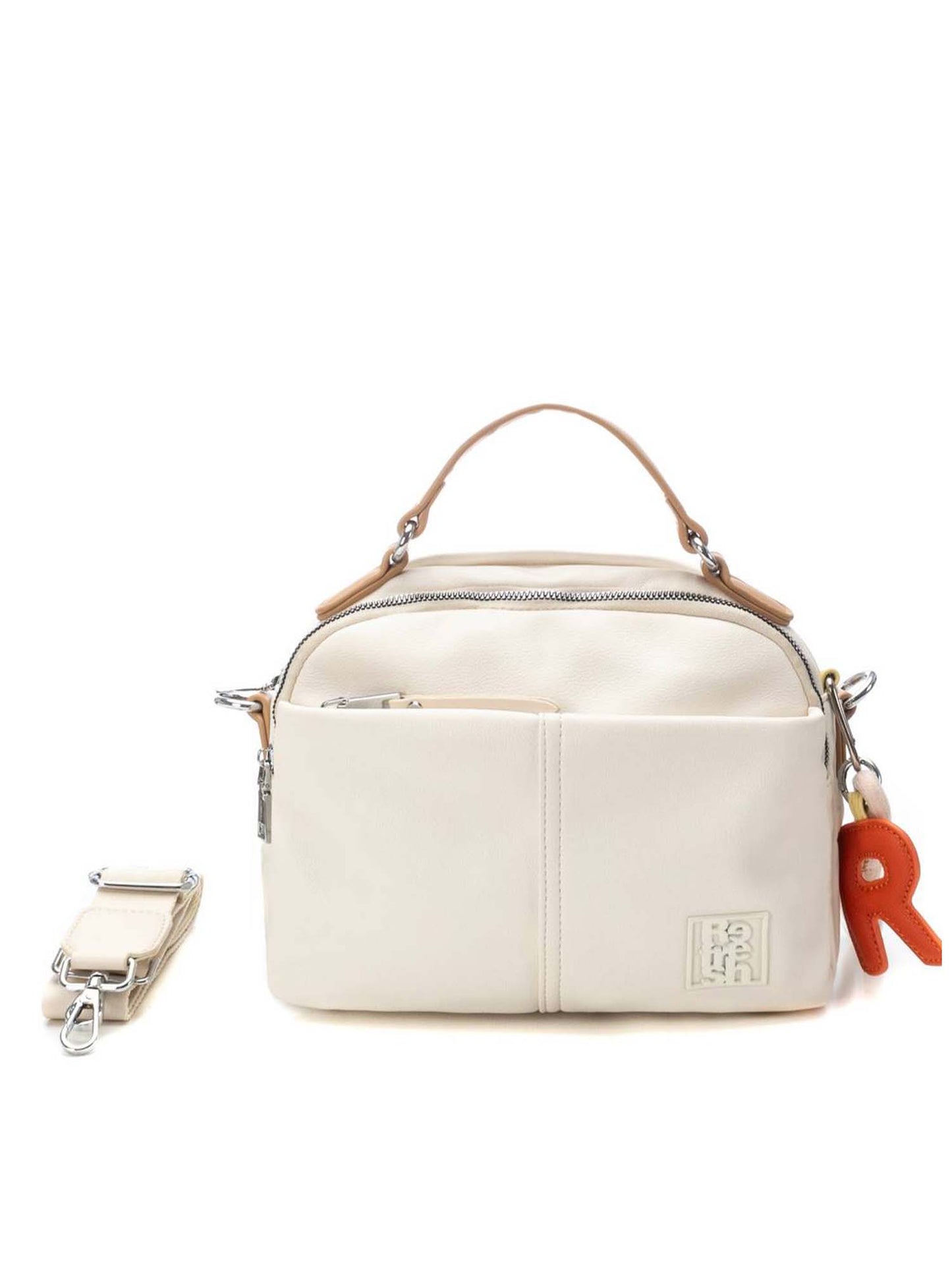 Borsa a tracolla Refresh elegante e moderna in bianco per donna
