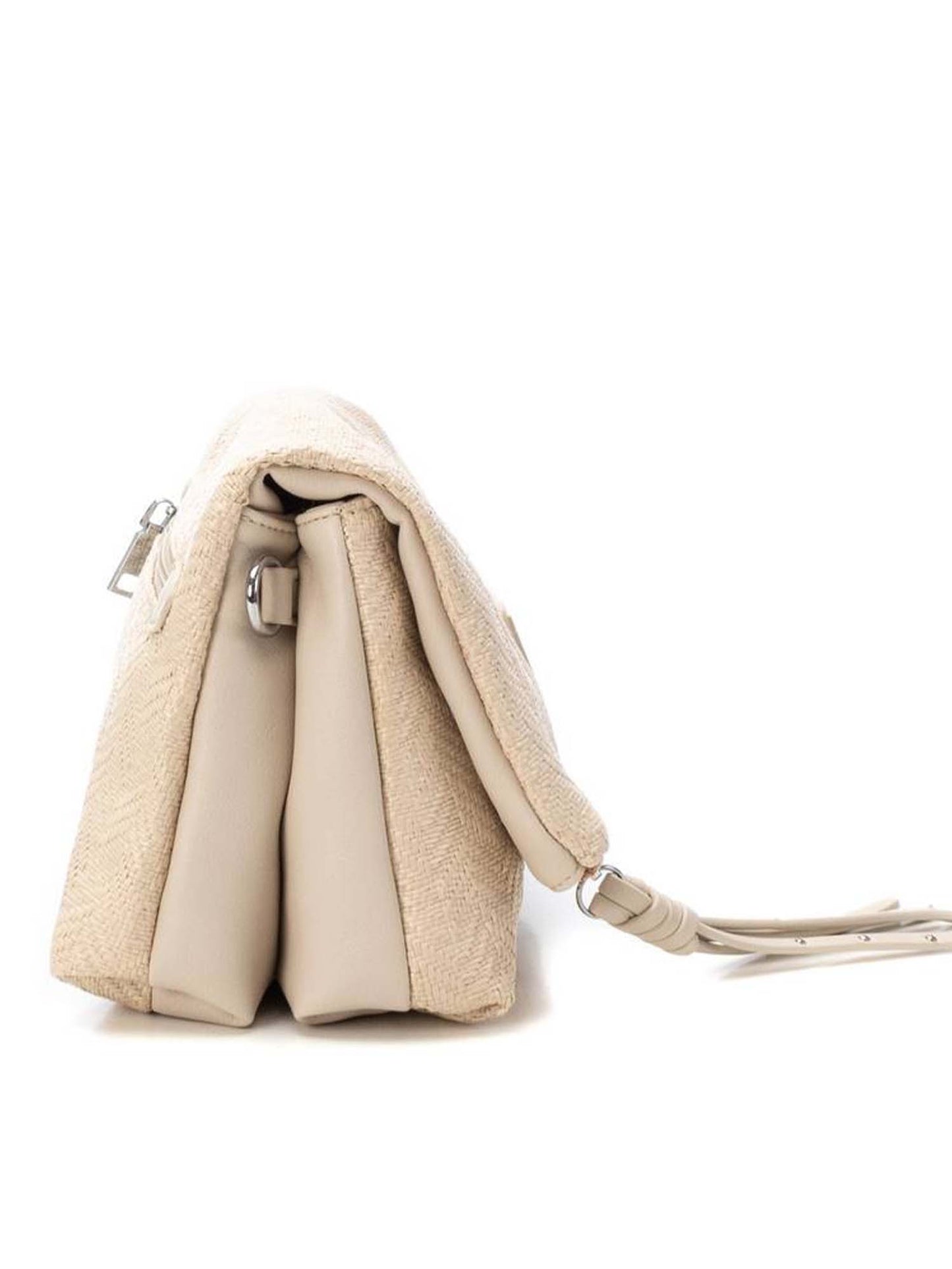 Borsa a tracolla Refresh in tessuto beige da donna