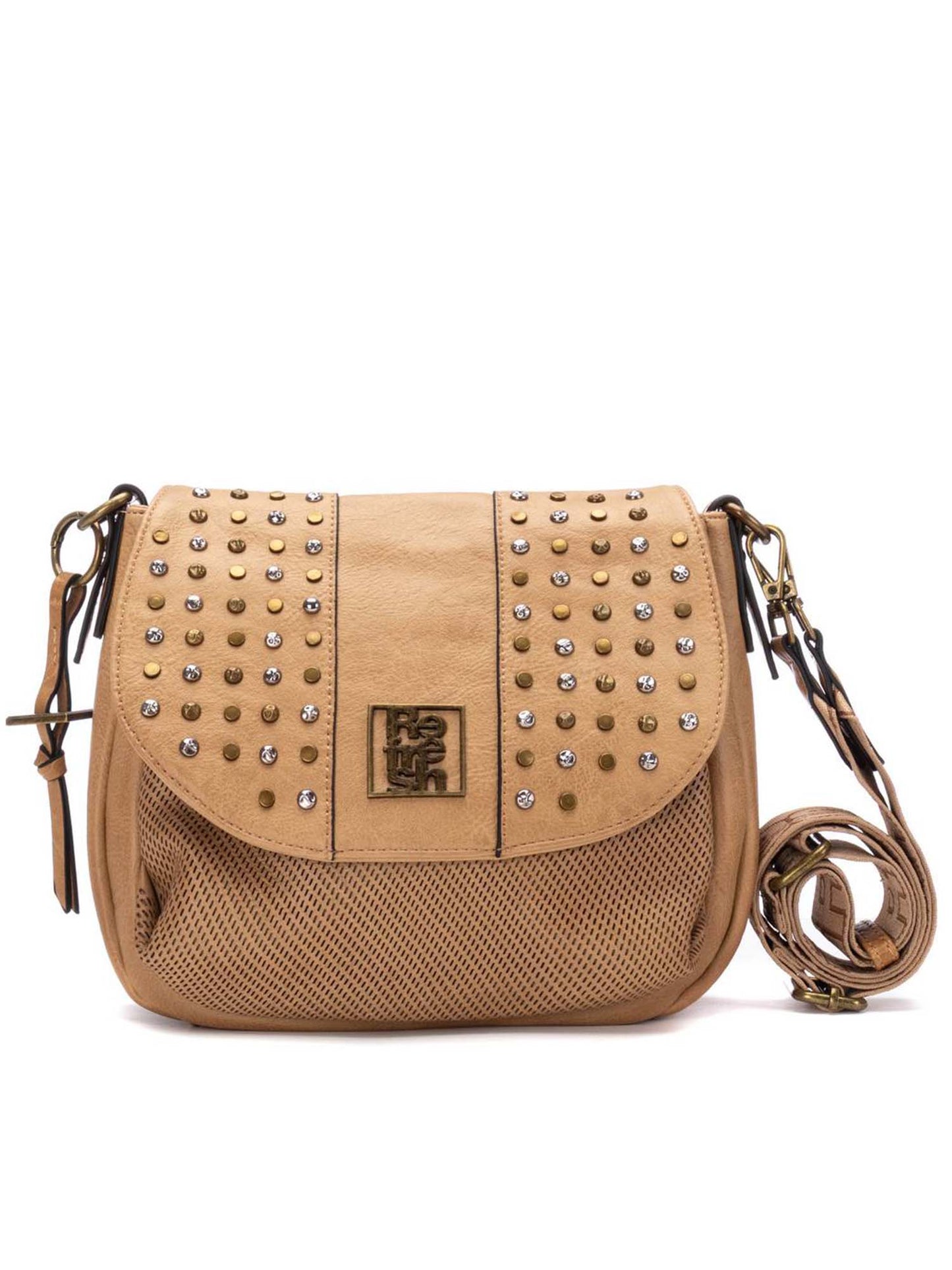 Borsa a tracolla Refresh beige da donna elegante e versatile