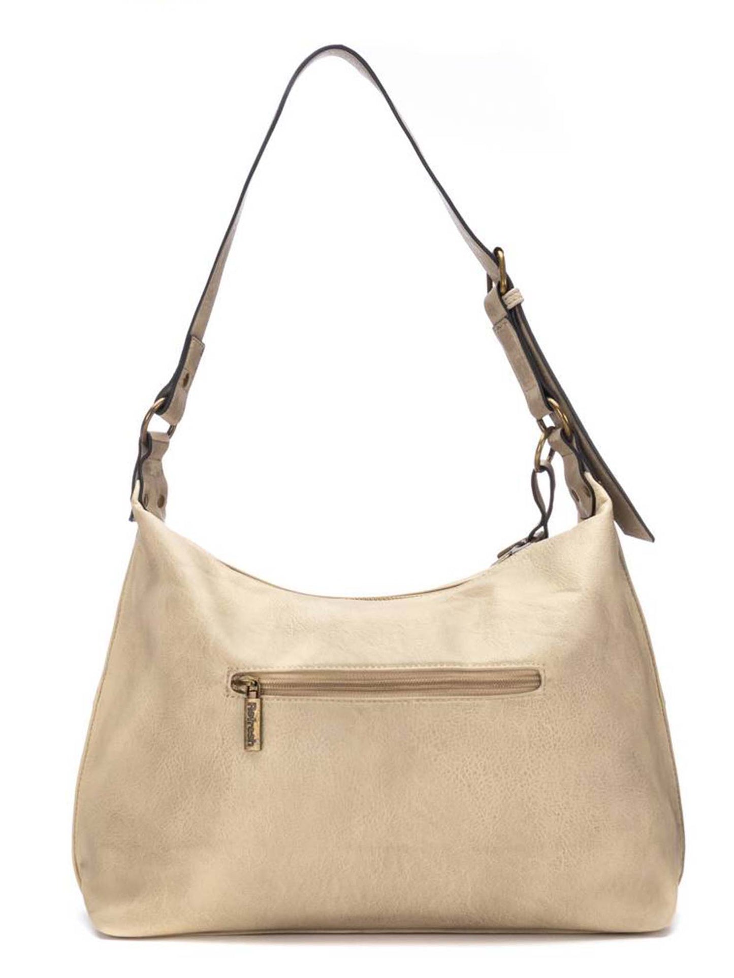 Refresh borsa a spalla donna beige con tracolla removibile