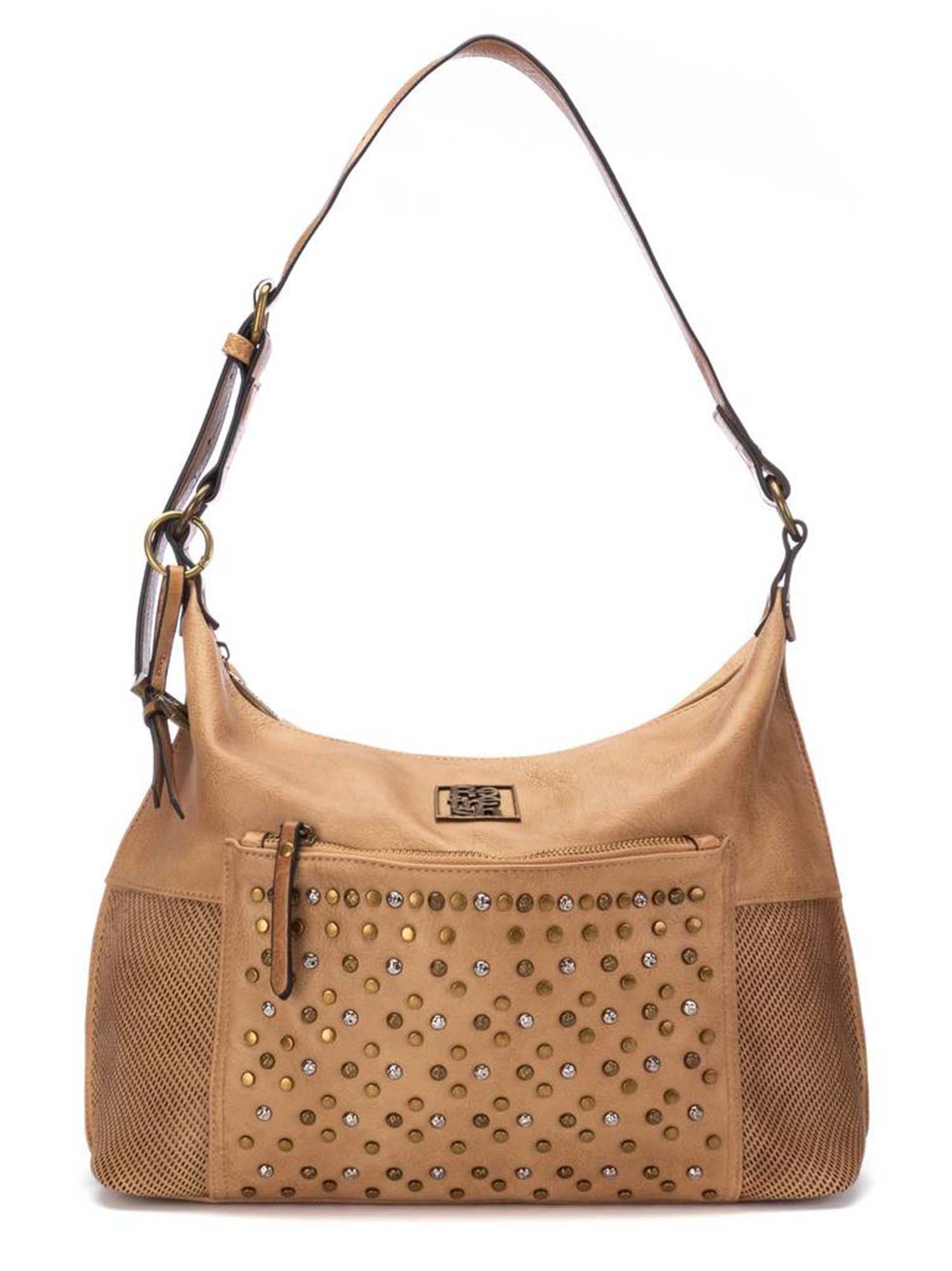 Borsa a spalla Refresh beige da donna dall'eleganza funzionale