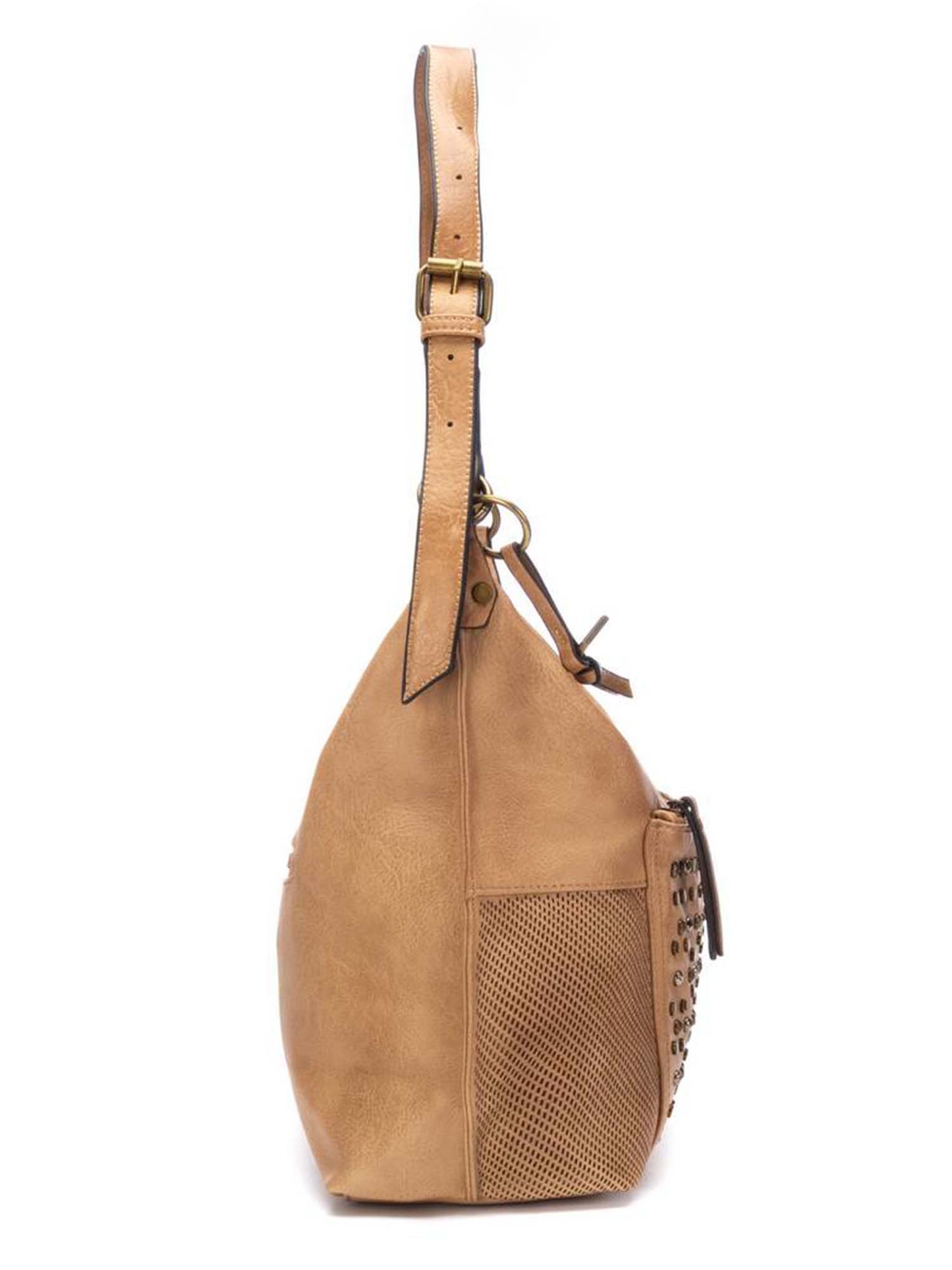 Borsa a spalla Refresh beige da donna dall'eleganza funzionale