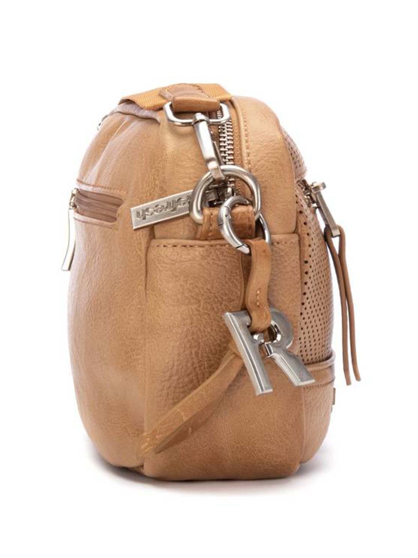 Borsa a tracolla Refresh beige in materiale sintetico per donna