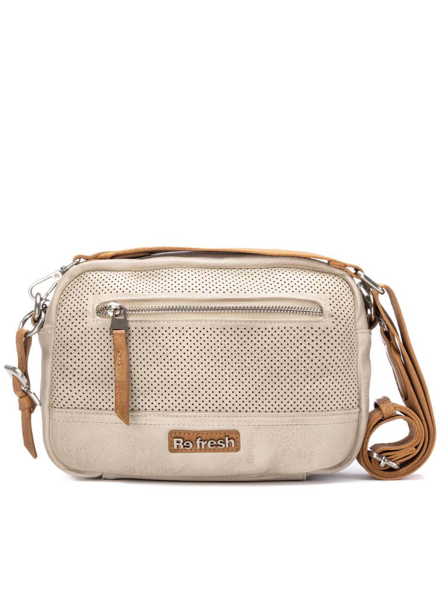 Borsa a tracolla Refresh bianca da donna versatile ed elegante