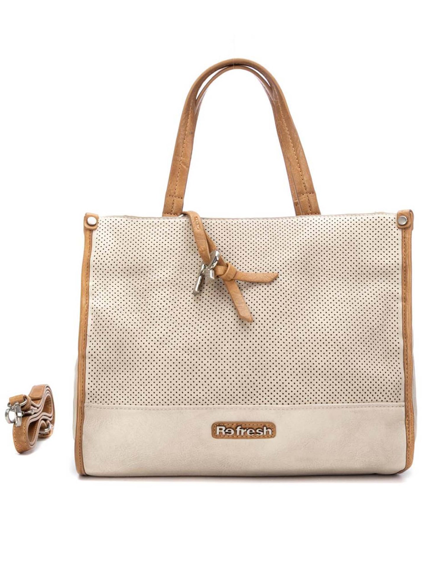 Borsa a spalla Refresh 183355 Hielo donna bianca in ecopelle