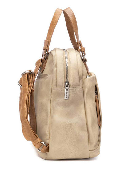 Zaino Refresh beige da donna in similpelle per uso quotidiano