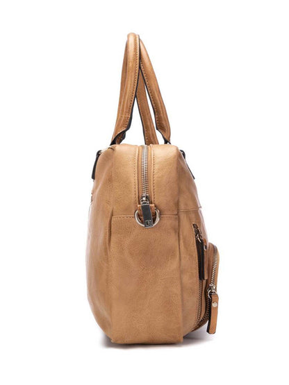 Borsa Refresh in ecopelle beige da donna elegante e funzionale
