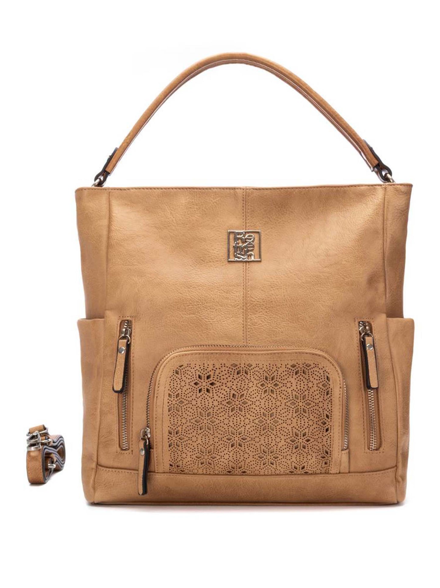 Borsa Refresh beige da donna in ecopelle con design moderno e funzionale