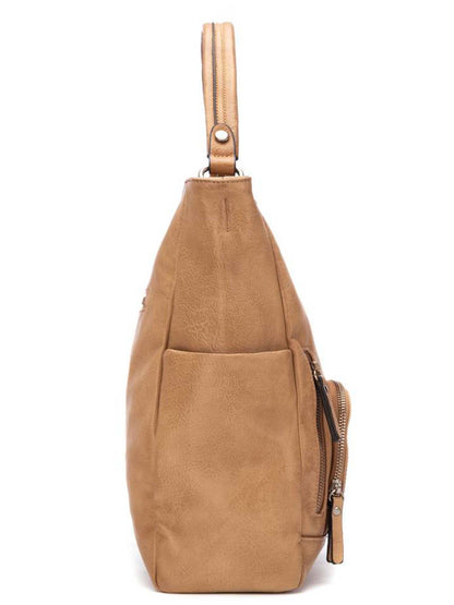 Borsa Refresh beige da donna in ecopelle con design moderno e funzionale