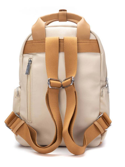 Zaino Refresh beige in ecopelle elegante e versatile per donna