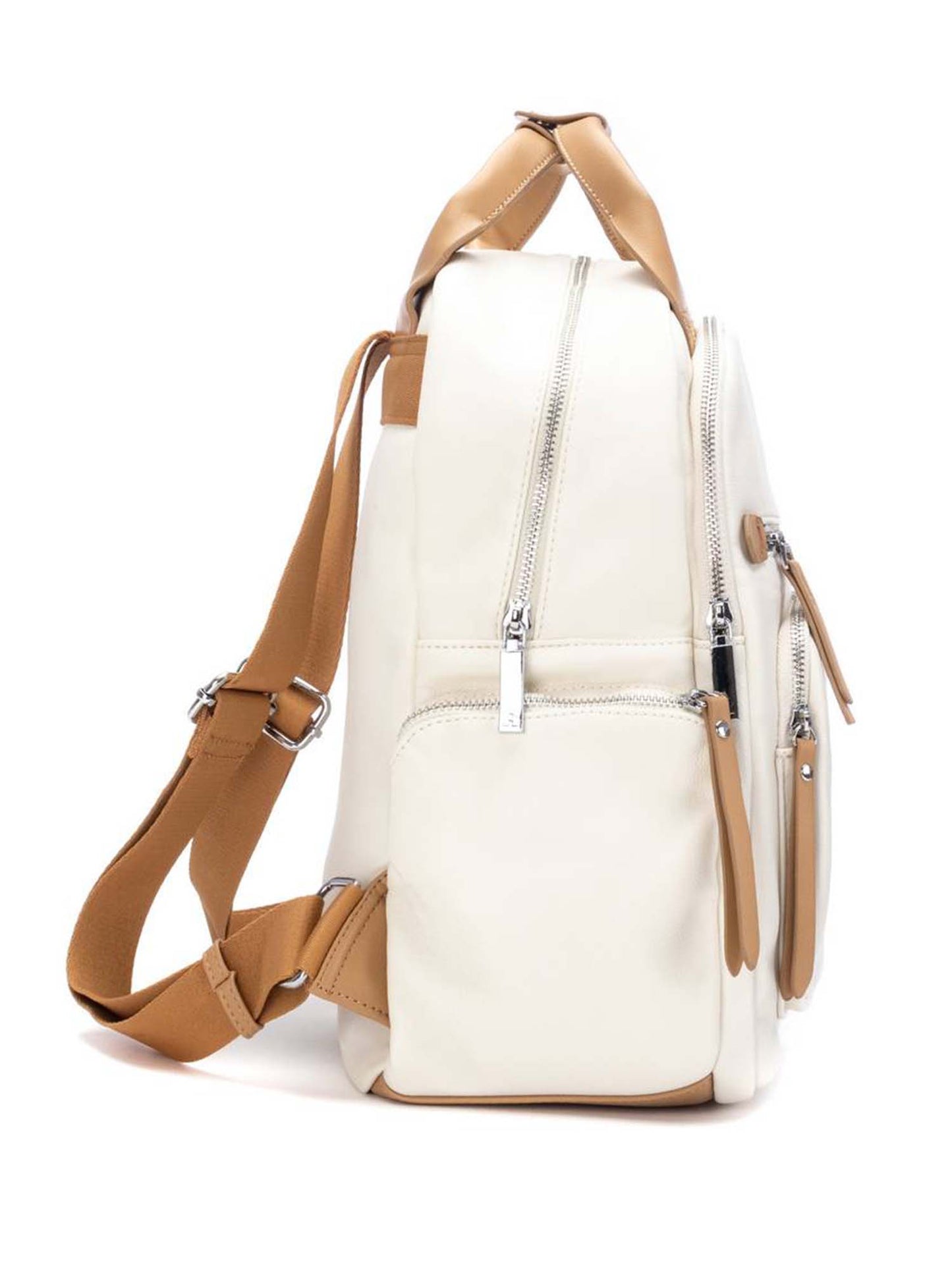Refresh 183380 Hielo, zaino in ecopelle bianco da donna
