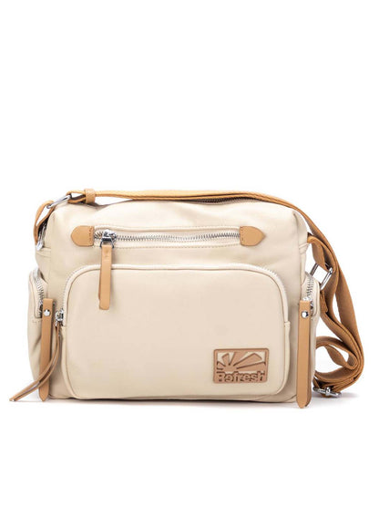 Borsa a tracolla donna in similpelle beige Refresh elegante e funzionale