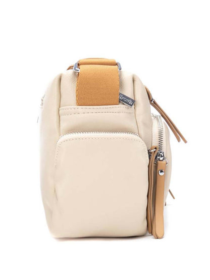 Borsa a tracolla donna in similpelle beige Refresh elegante e funzionale
