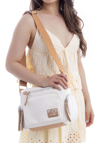 Borsa da donna Refresh modello Hielo bianca in similpelle
