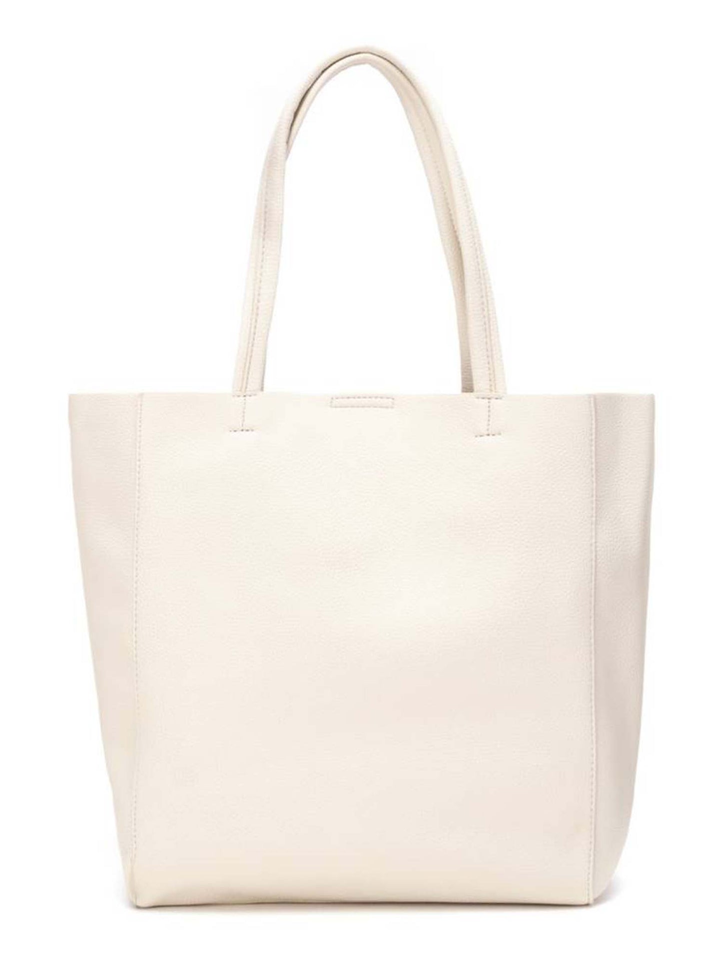 Refresh tote bag grande in ecopelle bianca da donna