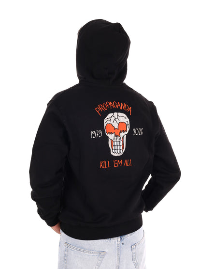 Propaganda 26FWPRFE704 Black, felpa da uomo nera