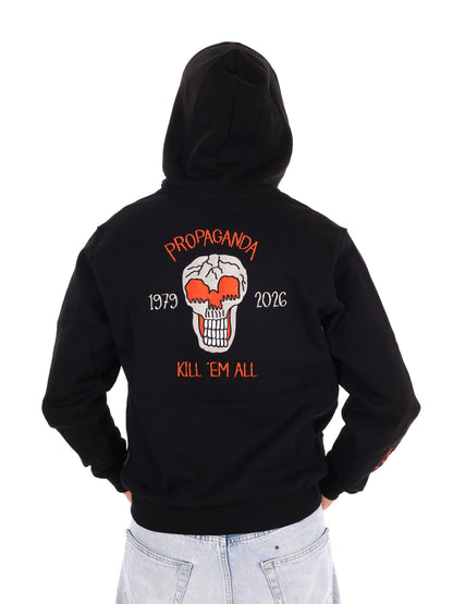 Propaganda 26FWPRFE704 Black, felpa da uomo nera
