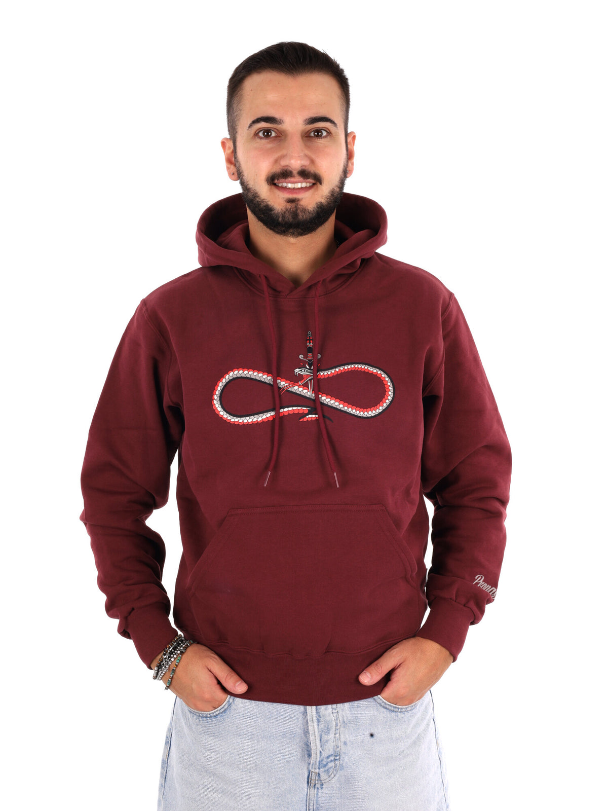 Propaganda 26FWPRFE742 BORDO, felpa da uomo bordeaux