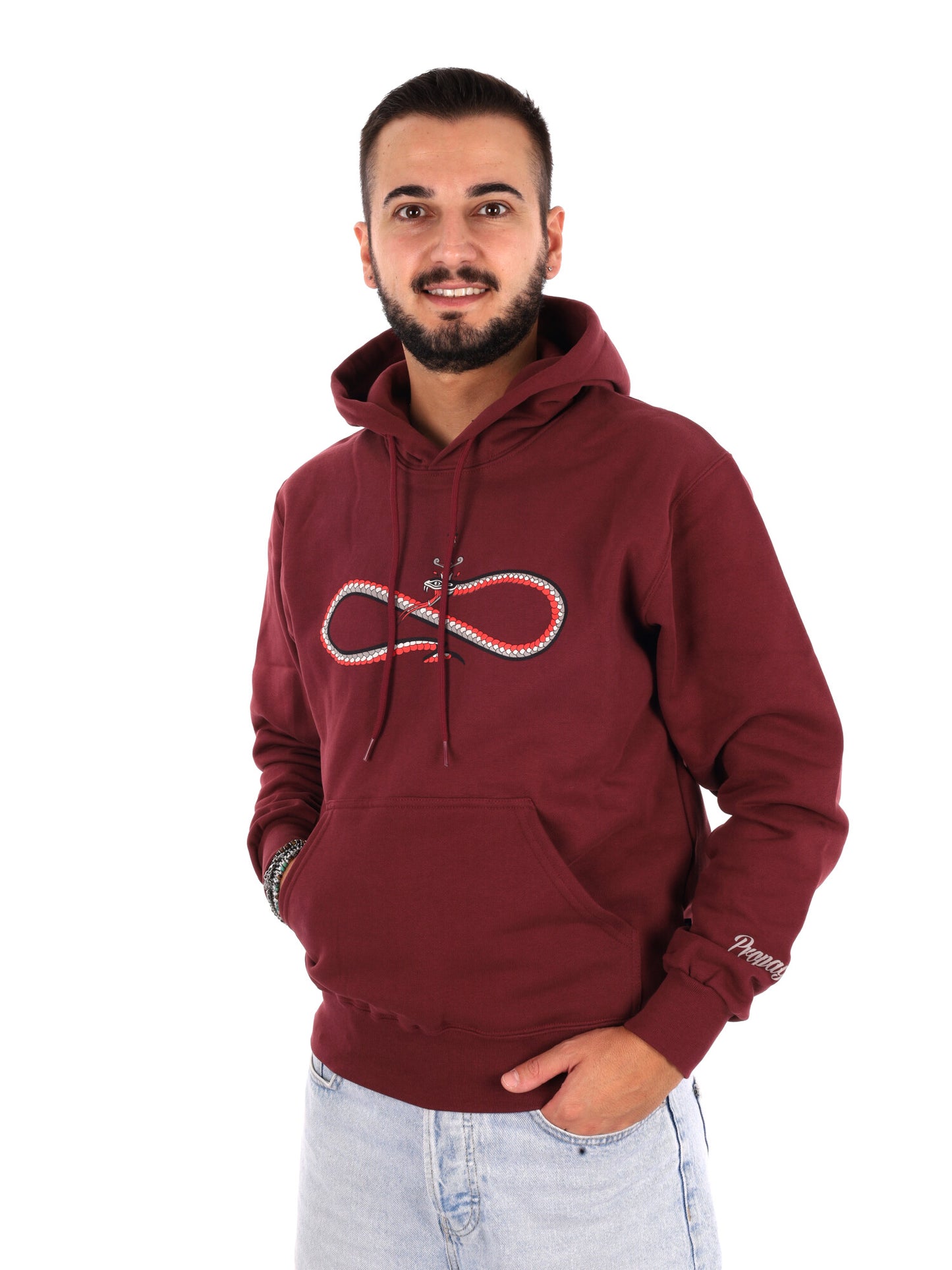 Propaganda 26FWPRFE742 BORDO, felpa da uomo bordeaux