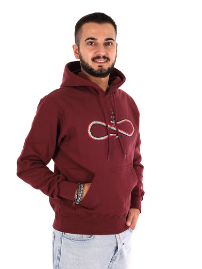 Propaganda 26FWPRFE742 BORDO, felpa da uomo bordeaux
