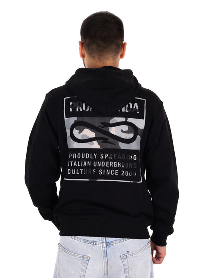 Propaganda Felpa Zip, felpa da uomo nera