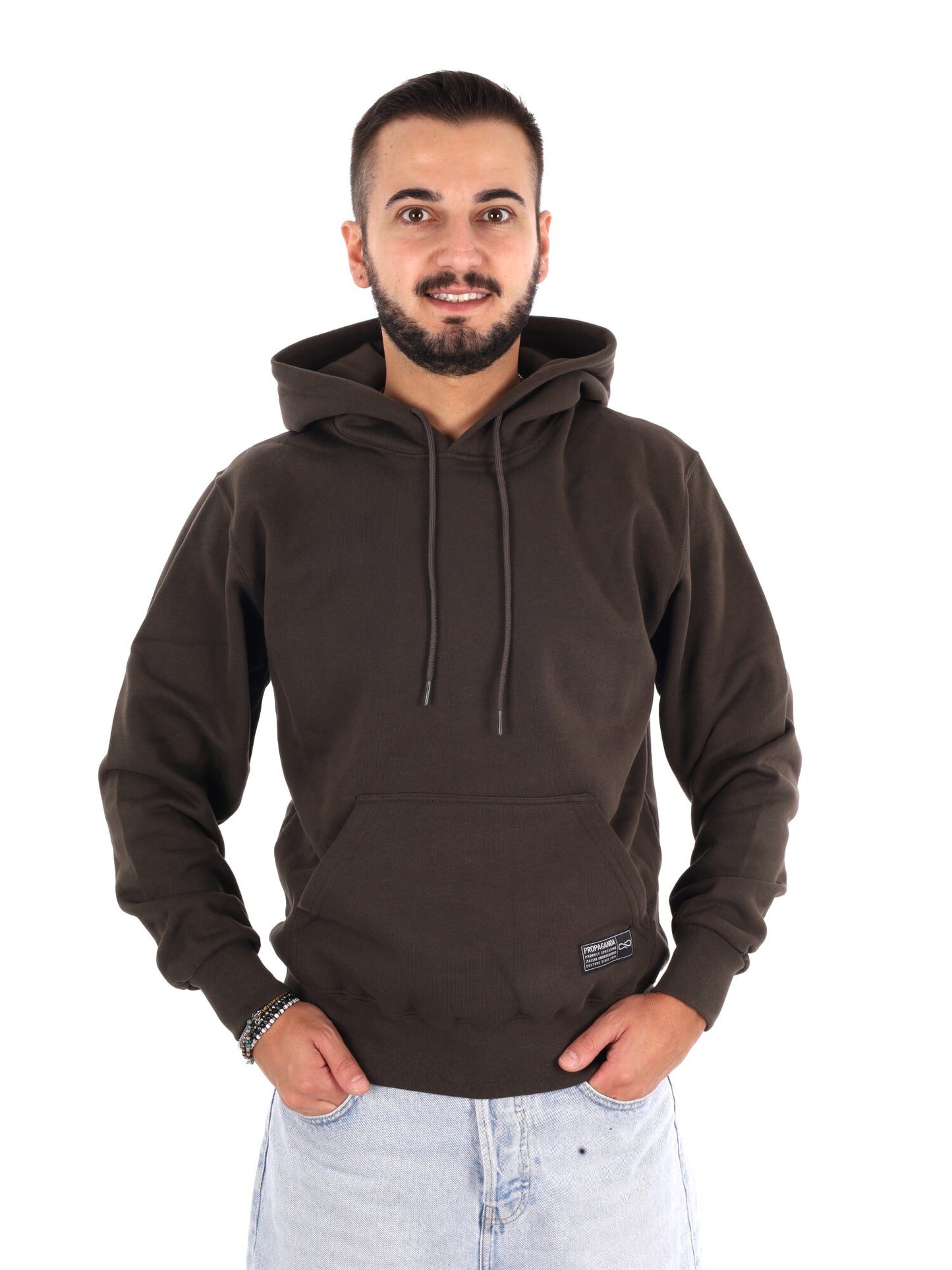 Propaganda Felpa Cap, felpa da uomo marrone