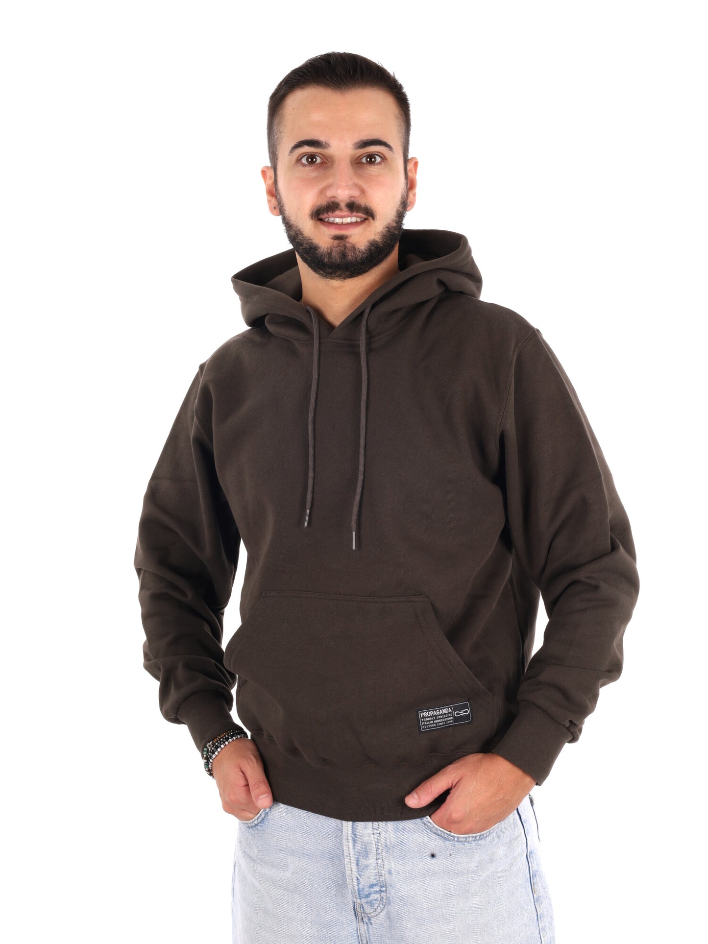 Propaganda Felpa Cap, felpa da uomo marrone