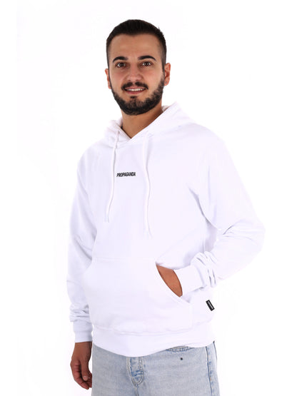 Propaganda 26FWPRFE752 WHITE, felpa da uomo bianca