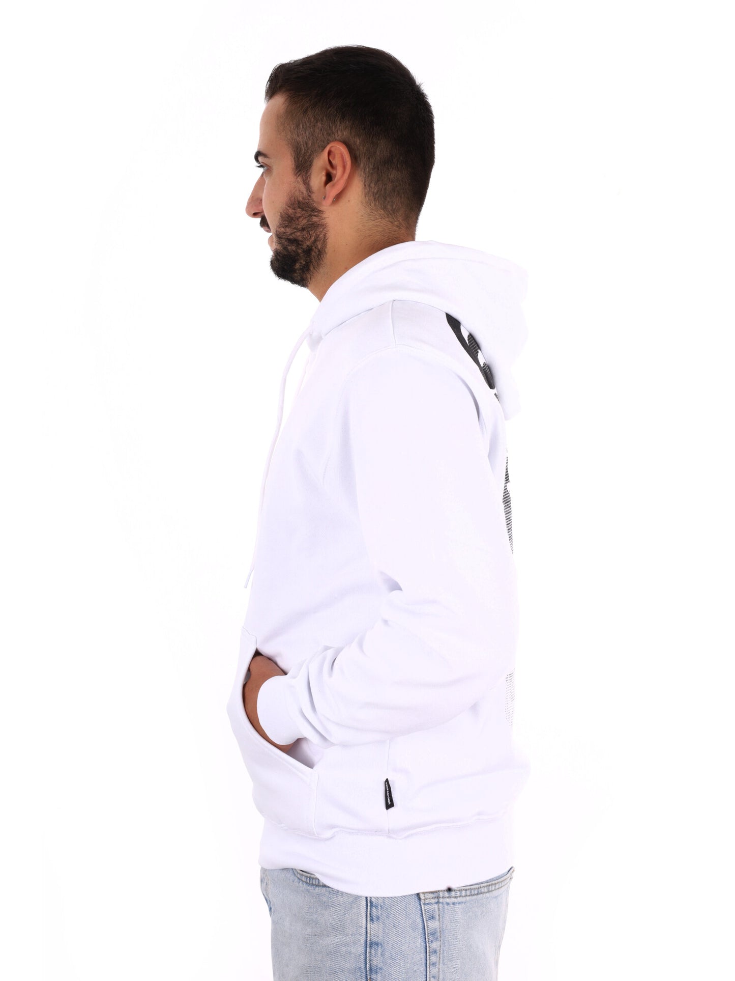 Propaganda 26FWPRFE752 WHITE, felpa da uomo bianca