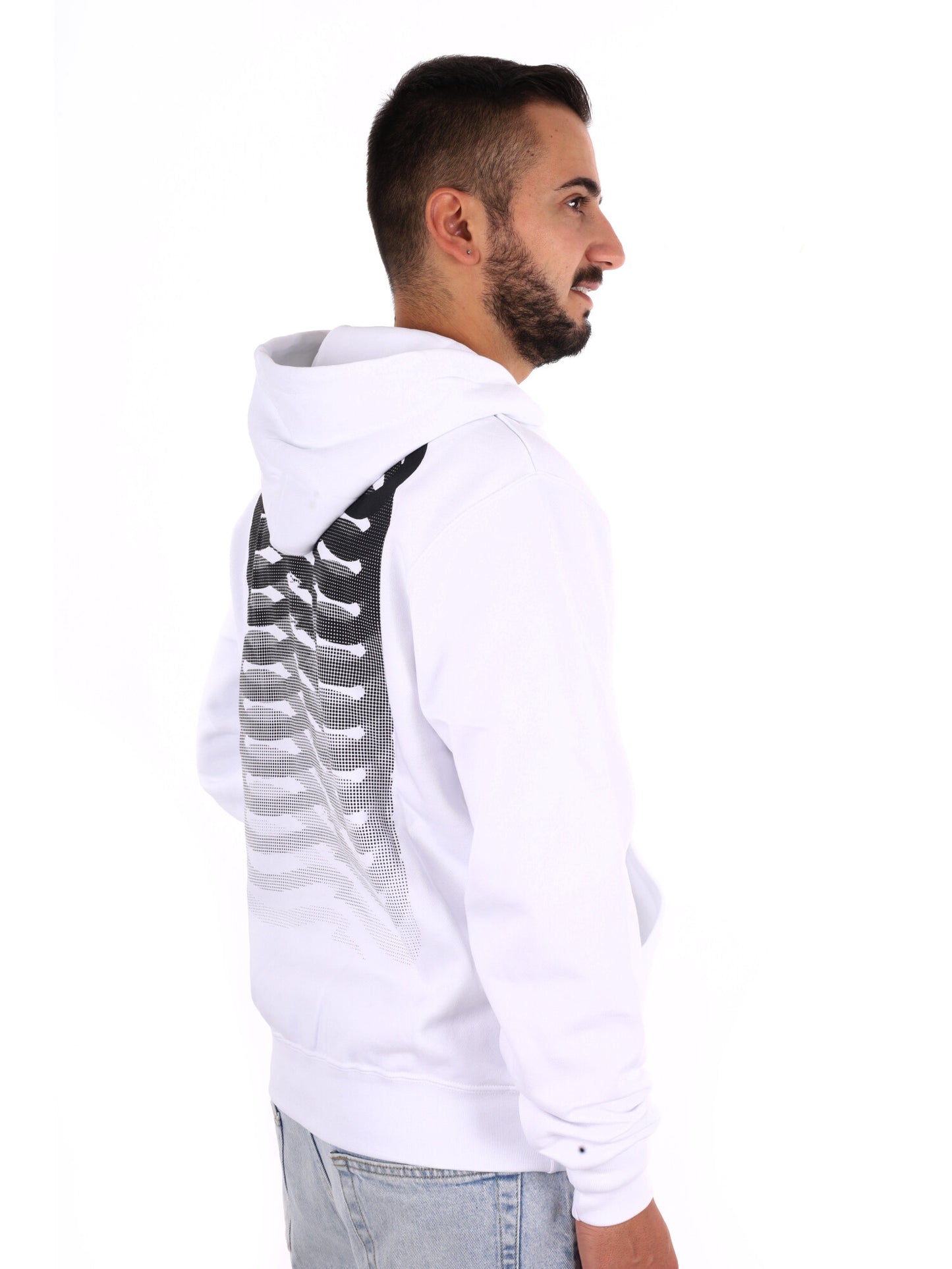 Propaganda 26FWPRFE752 WHITE, felpa da uomo bianca