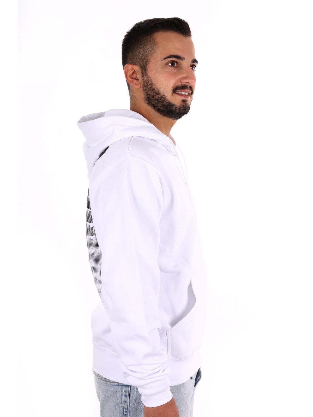 Propaganda 26FWPRFE752 WHITE, felpa da uomo bianca