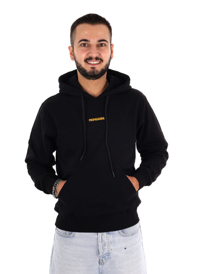 Propaganda 26FWPRFE760 BLACK, felpa da uomo nera