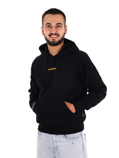 Propaganda 26FWPRFE760 BLACK, felpa da uomo nera