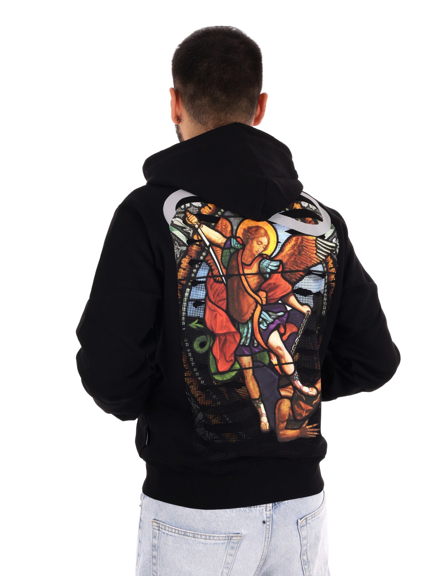 Propaganda 26FWPRFE760 BLACK, felpa da uomo nera