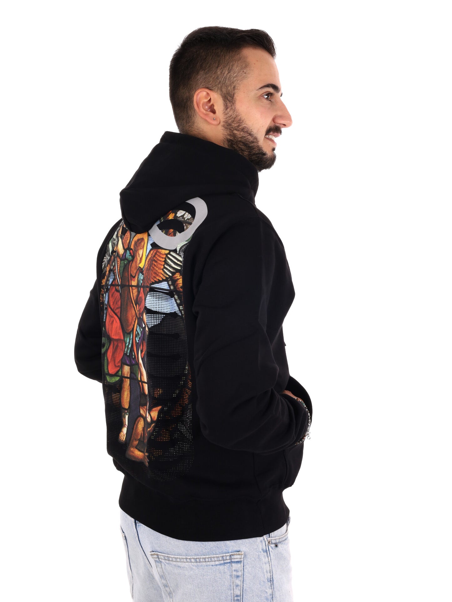 Propaganda 26FWPRFE760 BLACK, felpa da uomo nera