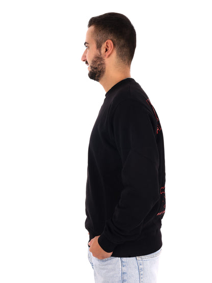 Propaganda 26FWPRFE777 BLACK, felpa da uomo nera