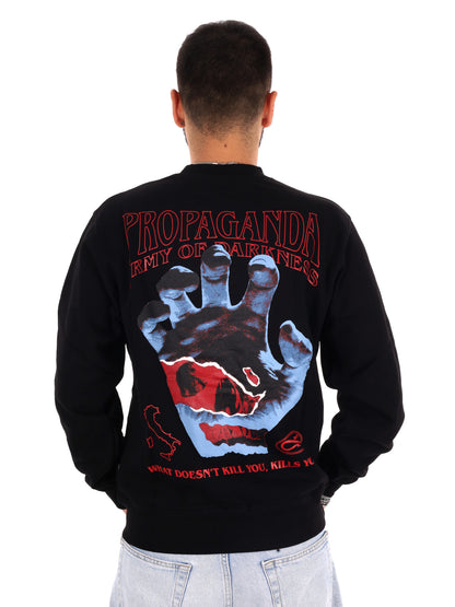 Propaganda 26FWPRFE777 BLACK, felpa da uomo nera