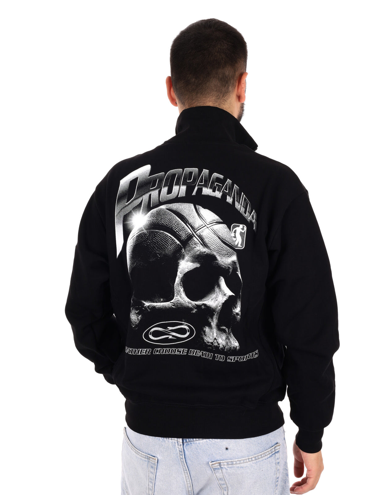 Propaganda 26FWPRFE785 Black, felpa da uomo nera
