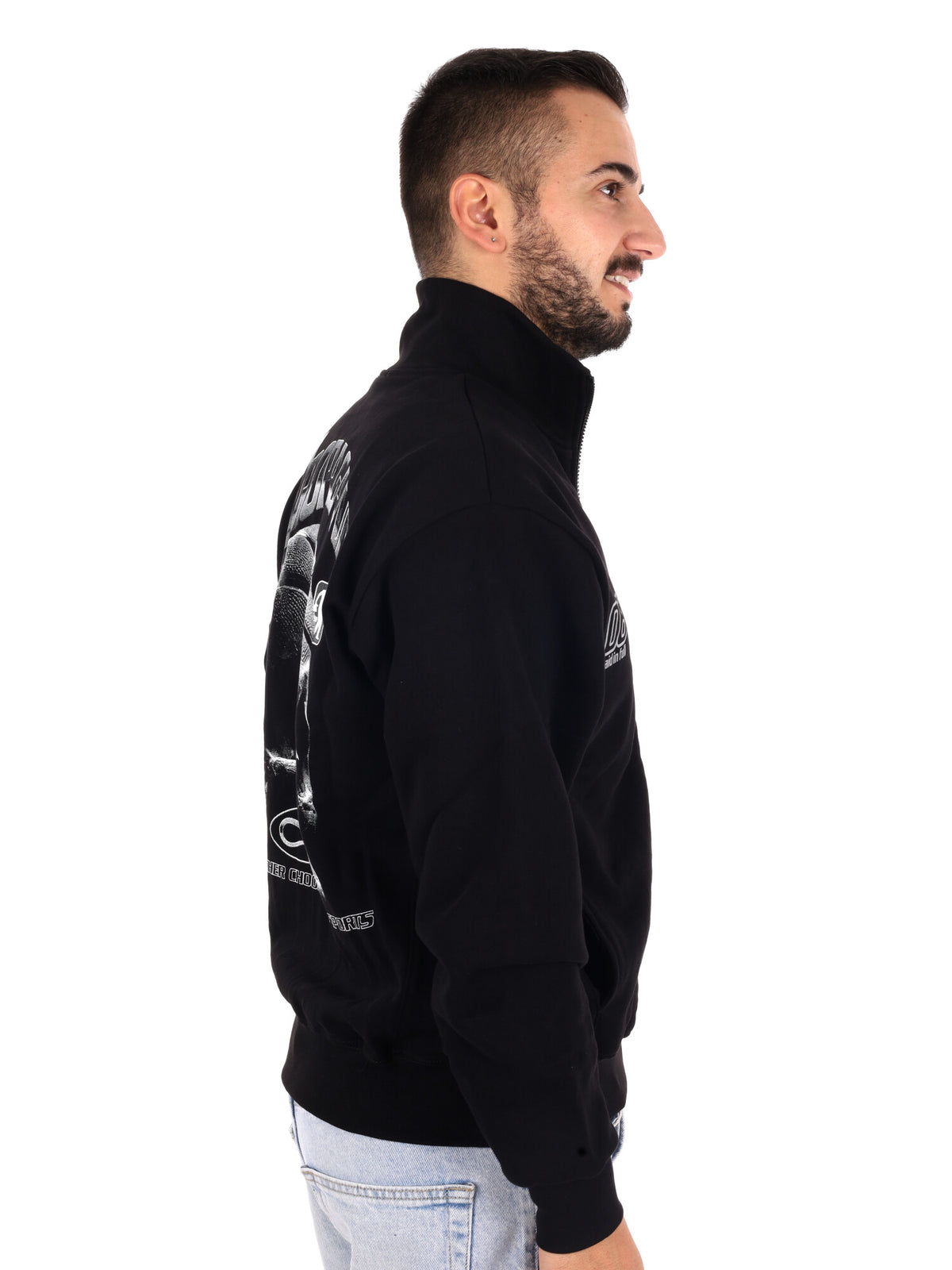 Propaganda 26FWPRFE785 Black, felpa da uomo nera