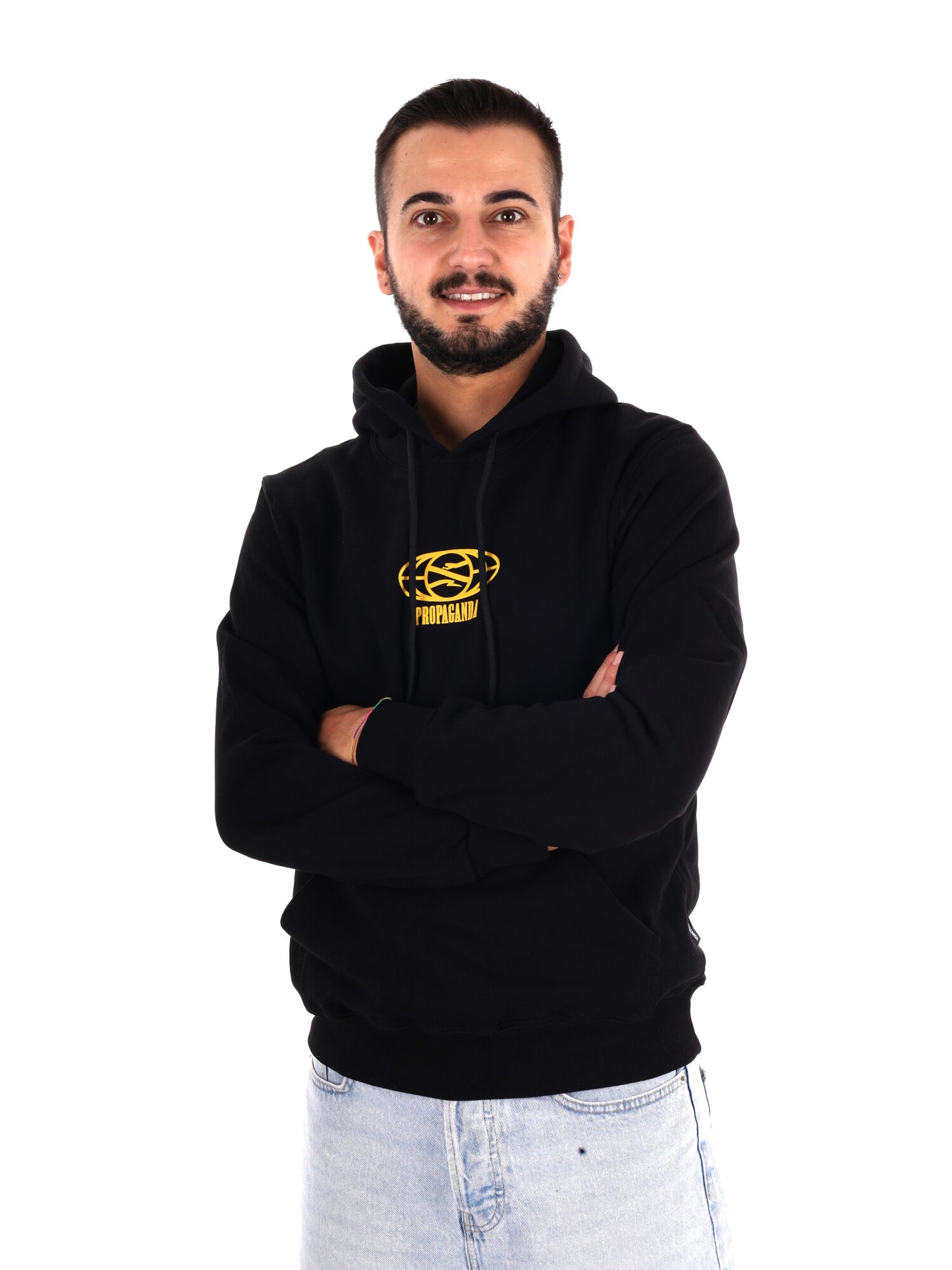 Propaganda 26FWPRFE791 Black, felpa da uomo nera