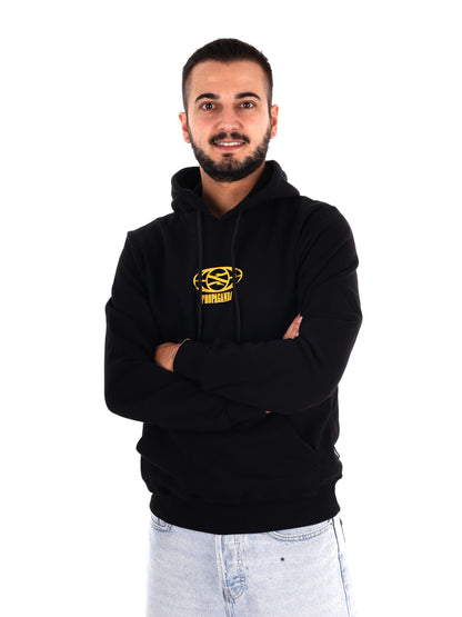 Propaganda 26FWPRFE791 Black, felpa da uomo nera
