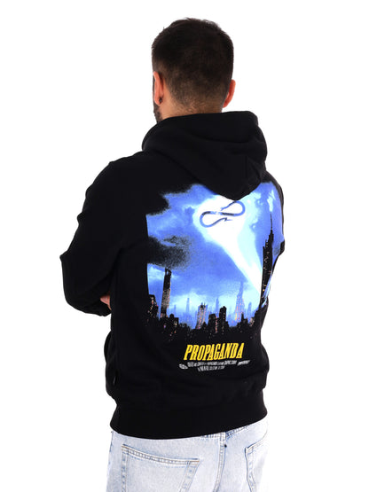 Propaganda 26FWPRFE791 Black, felpa da uomo nera